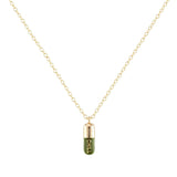 Buy Kris Nations 18k Gold Vermeil Chill Pill Necklace Online for Women | Free 3-Hour Delivery in Dubai | Boom & Mellow UAE