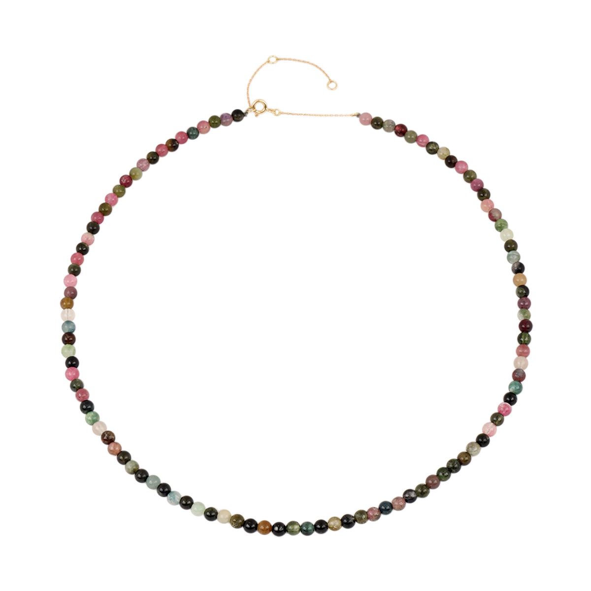 Buy You & Eye 18k Gold Multicolor Round Tourmaline Beads Choker Online for Women | Free 3-Hour Delivery in Dubai | Boom & Mellow UAE