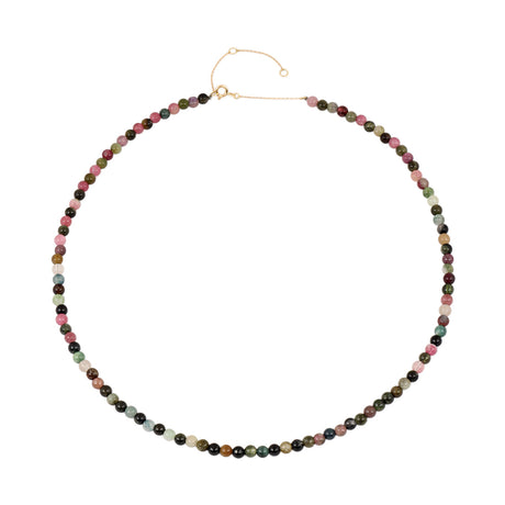 Buy You & Eye 18k Gold Multicolor Round Tourmaline Beads Choker Online for Women | Free 3-Hour Delivery in Dubai | Boom & Mellow UAE