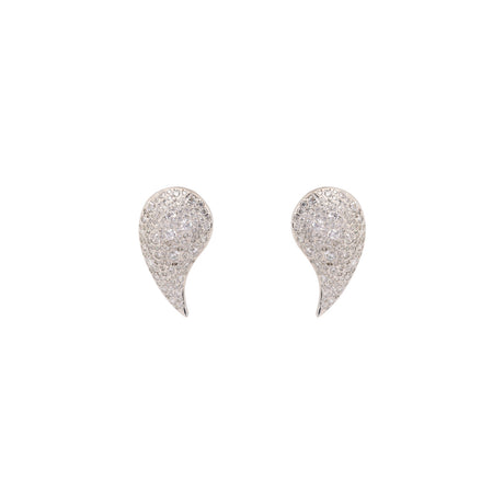 Buy Chant Arzo White Pave Teardrop Earrings Online for Women | Free 3-Hour Delivery in Dubai | Boom & Mellow UAE