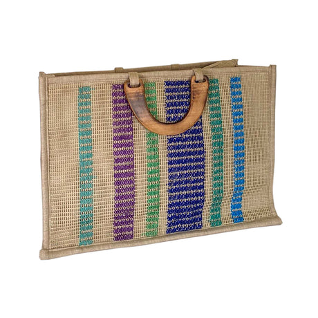 Buy Rachabli Blue Tonality Stripes Bag Online for Women | Free 3-Hour Delivery in Dubai | Boom & Mellow UAE