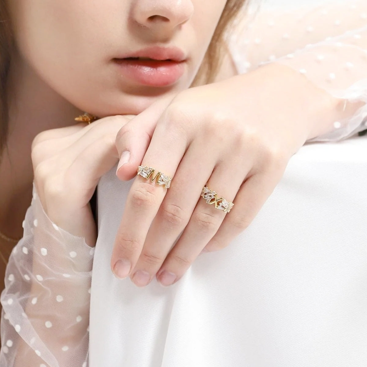 Buy Tai Initial Baguette Ring Online for Women | Free 3-Hour Delivery in Dubai | Boom & Mellow UAE