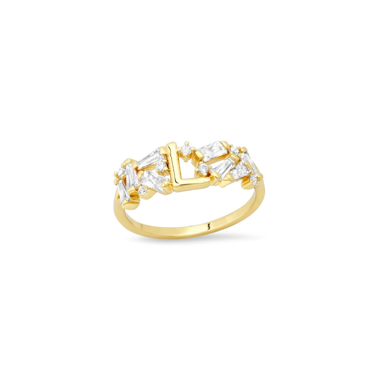 Buy Tai Initial Baguette Ring Online for Women | Free 3-Hour Delivery in Dubai | Boom & Mellow UAE