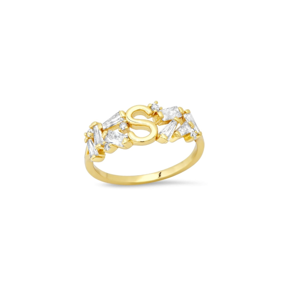 Buy Tai Initial Baguette Ring Online for Women | Free 3-Hour Delivery in Dubai | Boom & Mellow UAE