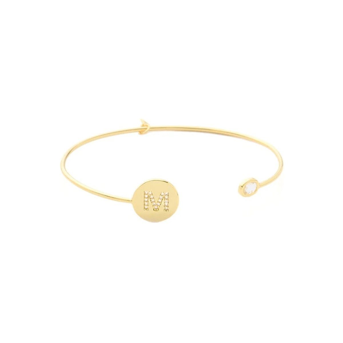 Buy Tai Initial Cuff with Crystal Accent Bracelet Online for Women | Free 3-Hour Delivery in Dubai | Boom & Mellow UAE