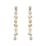 Buy Marcia Moran Milana Multicolor Baguette Drop Earrings Online for Women | Free 3-Hour Delivery in Dubai | Boom & Mellow UAE