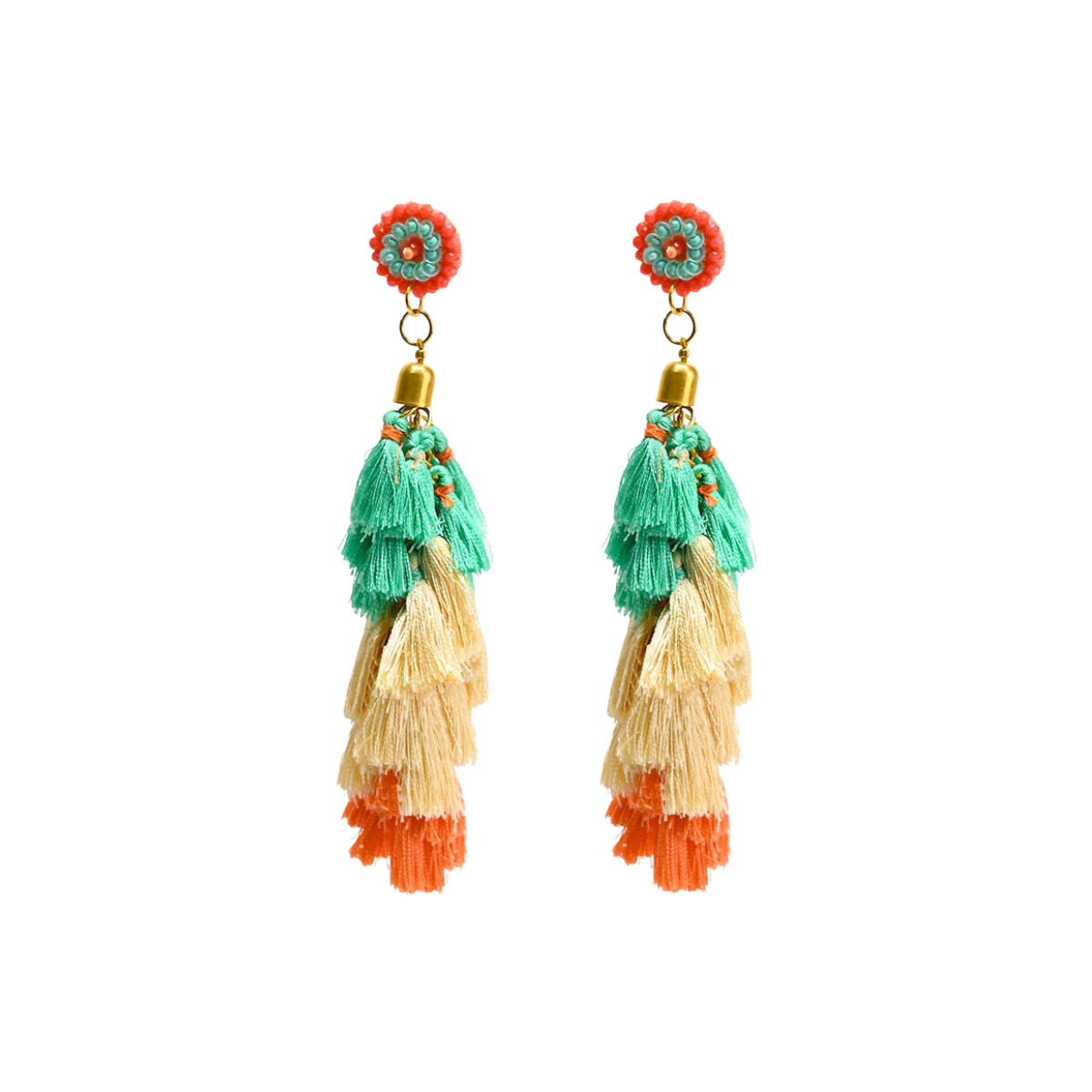 Buy America & Beyond Charming Tassels Hanging Earrings Online for Women | Free 3-Hour Delivery in Dubai | Boom & Mellow UAE