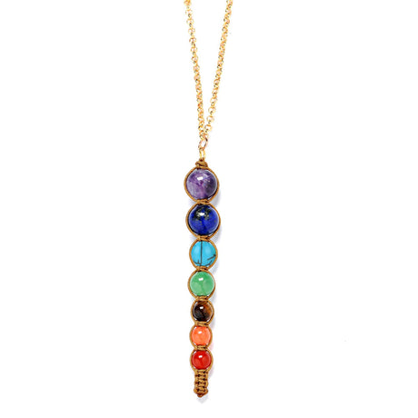 Buy You & Eye Seven Chakra Healing Balance Necklace Online for Women | Free 3-Hour Delivery in Dubai | Boom & Mellow UAE