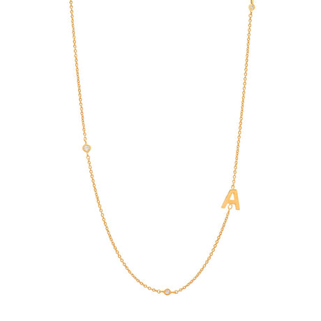 Buy Tai Sideways Initial Necklace Online for Women | Free 3-Hour Delivery in Dubai | Boom & Mellow UAE