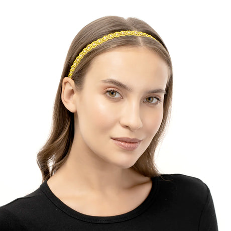 Buy Deepa Gurnani Yellow Auli Headband Online for Women | Free 3-Hour Delivery in Dubai | Boom & Mellow UAE